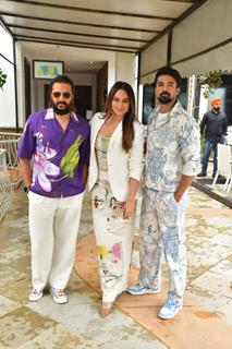 Ritesh Deshmukh, Sonakshi Sinha & Saqib Saleem snapped promoting their film Kakuda 