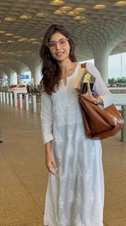 Harshita Gaur snapped at the airport