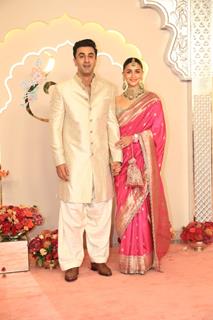 Ranbir Kapoor and Alia Bhatt at Anant Ambani and Radhika Merchant's Wedding Ceremony