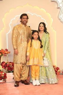 Mahendra Singh Dhoni and Sakshi Dhoni at Anant Ambani and Radhika Merchant's Wedding Ceremony