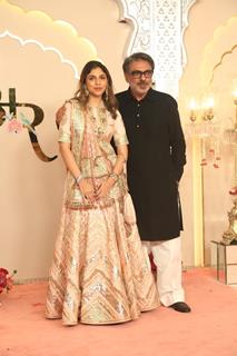 Sanjay Leela Bhansali and Sharmin Segal at Anant Ambani and Radhika Merchant's Wedding Ceremony