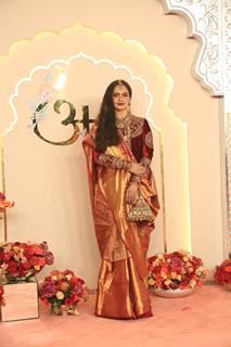 Rekha at Anant Ambani and Radhika Merchant's Wedding Ceremony