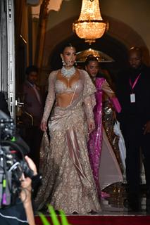 Kim Kardashian and Khloe Kardashian snapped at Taj Hotel to attend Anant Ambani and Radhika Merchant's Wedding