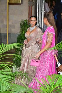 Kim Kardashian and Khloe Kardashian snapped at Taj Hotel to attend Anant Ambani and Radhika Merchant's Wedding