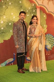 Madhuri Dixit and Shriram Madhav Nene attend Anant Ambani and Radhika Merchant's Ashirwad Ceremony