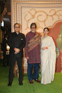 Amitabh Bachchan and Navya Naveli Nanda attend Anant Ambani and Radhika Merchant's Ashirwad Ceremony