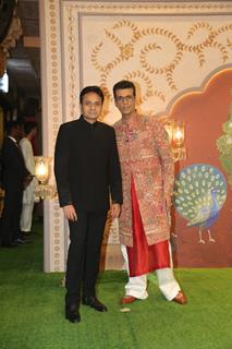 Karan Johar attend Anant Ambani and Radhika Merchant's Ashirwad Ceremony