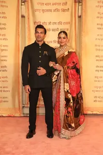 Bipasha Basu and Karan Singh Grover attend Anant Ambani and Radhika Merchant's Wedding Reception