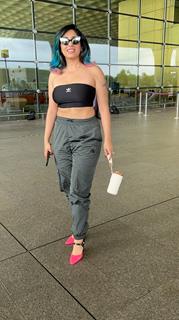 Neha Bhasin snapped at the airport