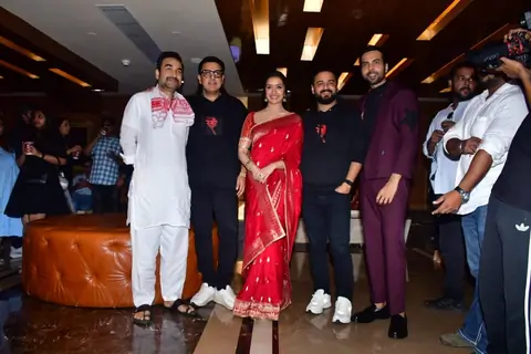 Pankaj Tripathi, Shraddha Kapoor and Abhishek Banerjee snapped at the Trailer launch of Stree 2