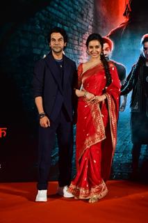 Shraddha Kapoor and Rajkummar Rao snapped at the Trailer launch of Stree 2