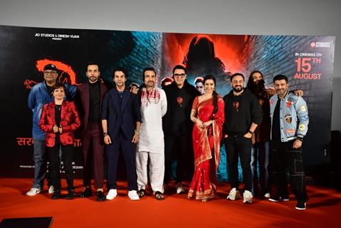 Pankaj Tripathi, Shraddha Kapoor, Rajkummar Rao and Abhishek Banerjee snapped at the Trailer launch of Stree 2