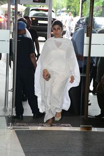 Nimrat Kaur attend Krishan Kumar’s daughter Tishaa Kumar’s funeral in Mumbai