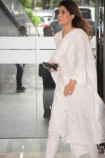 Nimrat Kaur attend the prayer meet of Krishan Kumar’s daughter Tishaa Kumar