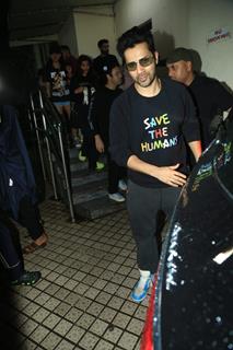 Varun Dhawan snapped in the city last night