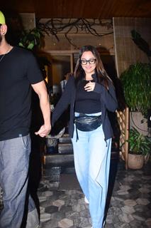 Sonakshi Sinha snapped in the city last night