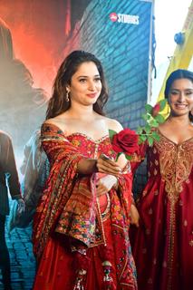 Tamannaah Bhatia snapped at the song launch of 'Aaj Ki Raat' from Stree 2