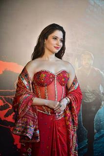 Tamannaah Bhatia snapped at the song launch of 'Aaj Ki Raat' from Stree 2