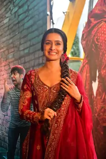Shraddha Kapoor snapped at the song launch of 'Aaj Ki Raat' from Stree 2