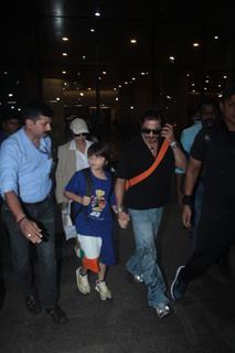 Shah Rukh Khan, Gauri Khan and AbRam Khan spotted at the airport