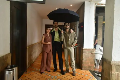 Kritika Kamra, Raghav Juyal and Dhairya Karwa snapped for Gyaraah Gyaraah promotions