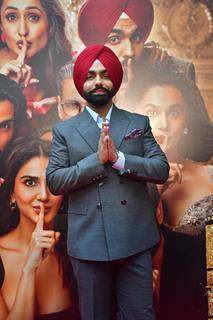 Ammy Virk  snapped at ‘Hauli Hauli’ song launch from Khel Khel Mein