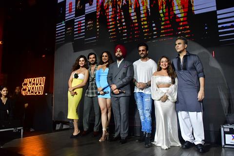 Fardeen Khan, Aditya Seal, Taapsee Pannu, Neha Kakkar, Pragya Jaiswal and Ammy Virk  snapped at ‘Hauli Hauli’ song launch from Khel Khel Mein