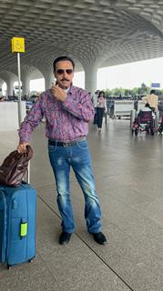 Gulshan Grover snapped at the airport