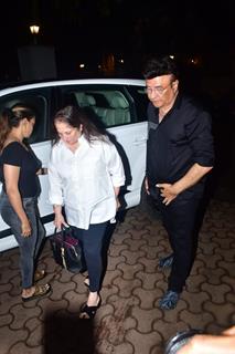 Anu Malik  snapped at Farah Khan's Residence