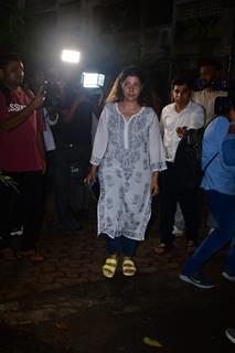 Sambhavna Seth  snapped at Farah Khan's Residence