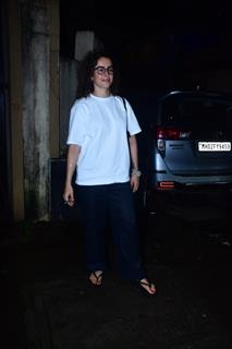 Sanya Malhotra snapped in bandra