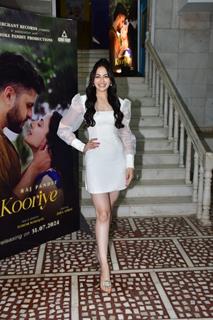 Zoya Afroz snapped at the special launch of Raj Pandit's Kooriye