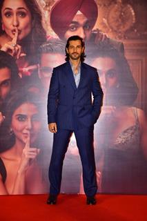 Aditya Seal snapped at the trailer launch of Khel Khel Mein