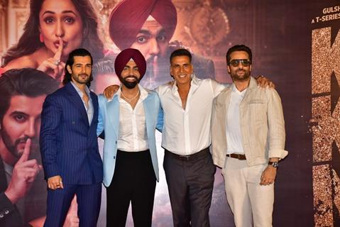 Fardeen Khan, Akshay Kumar, Aditya Seal and Ammy Virk snapped at the trailer launch of Khel Khel Mein