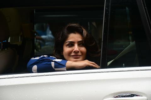 Raveena Tandon snapped in the city 