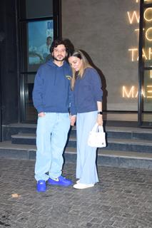 Divyendu Sharma snapped at Excel Entertainment office for the screening of their film Agni