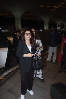 Madhuri Dixit snapped at the Mumbai airport 