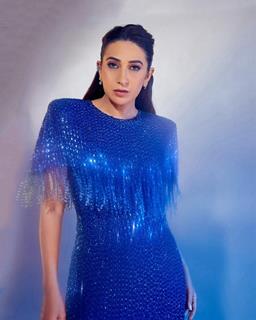 Karisma Kapoor looks mesmerizing in blue sequin gown