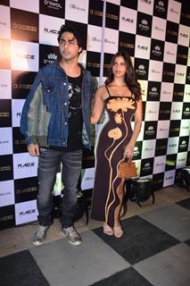 Suhana Khan and Aryan Khan  snapped at an event in Mumbai