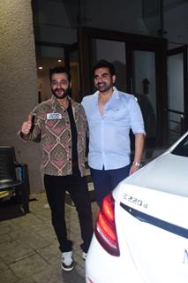 Sanjay Kapoor and Arbaaz Khan snapped outside Arbaaz Khan house