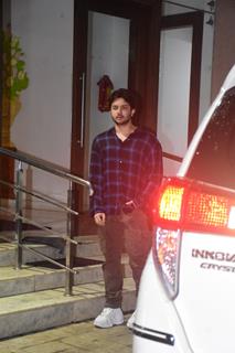 Nirvaan Khan snapped outside Arbaaz Khan house