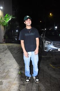 Dev Raiyani snapped outside Arbaaz Khan house