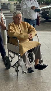 Javed Akhtar  snapped at the airport