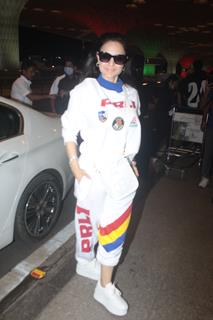 Ameesha Patel snapped at the airport