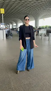 Sanjana Sanghi snapped at the airport