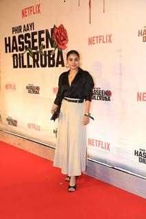 Sumona Chakravarti snapped at the screening of Phir Aayi Hasseen Dillruba