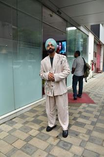 Ammy Virk snapped promoting their upcoming film Khel Khel Mein