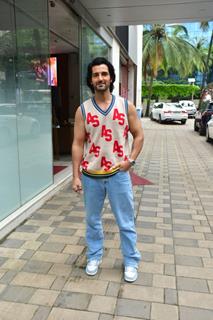 Aditya Seal snapped promoting their upcoming film Khel Khel Mein