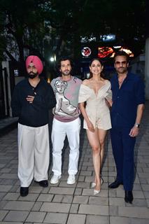 Fardeen Khan, Aditya Seal, Pragya Jaiswal and Ammy Virk snapped promoting their film Khel Khel Mein