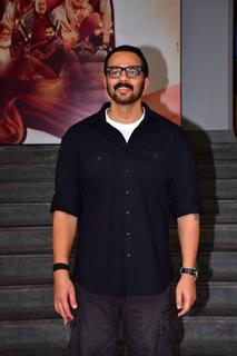 Rohit Shetty snapped at the trailer launch of their upcoming movie Ardaas Sarbat De Bhale Di